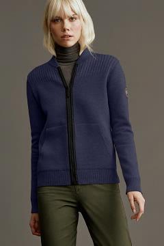 Chamarras Canada Goose Mujer Mexico - Lennox Prendas De Punto Azul Marino TM4528169